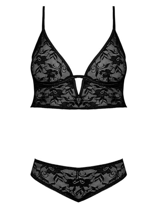 Magic Silk Sexy Time Underwire Bralette & Panty Set Black
