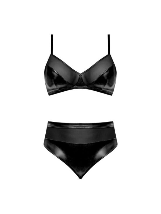 Magic Silk Wicked Ways Bralette & Crotchless Cheeky Back Panty Black