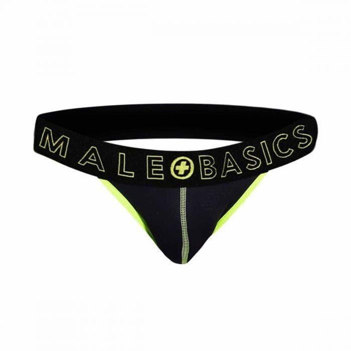 Male Basics Mob Neon Jockstrap Yellow
