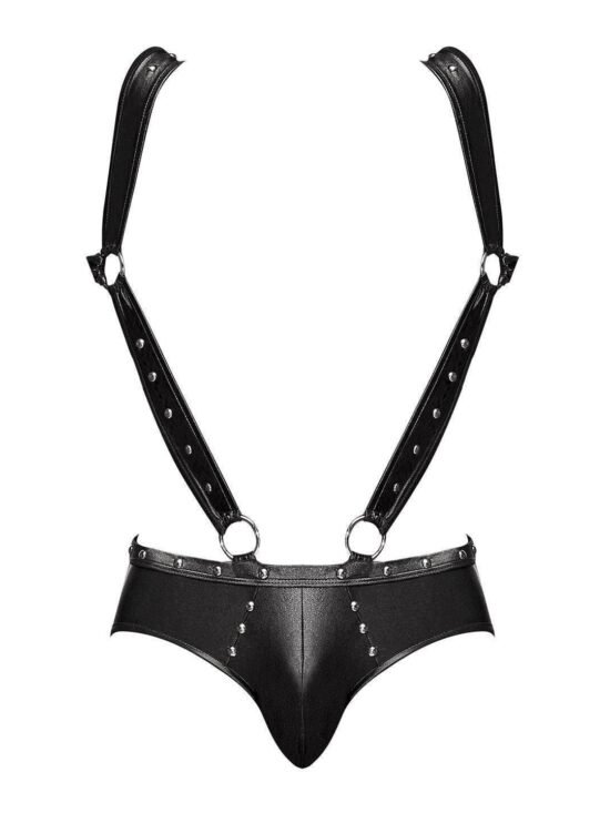 Male Power Jock Brief Cutout Rear Black
