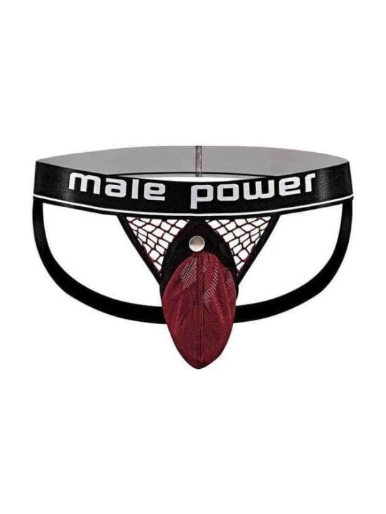 Male Power Penis Net Penis Ring Jock Burgundy