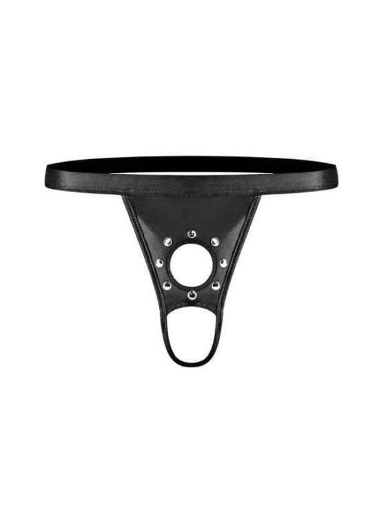 Men's Apollo Black Fetish Thong