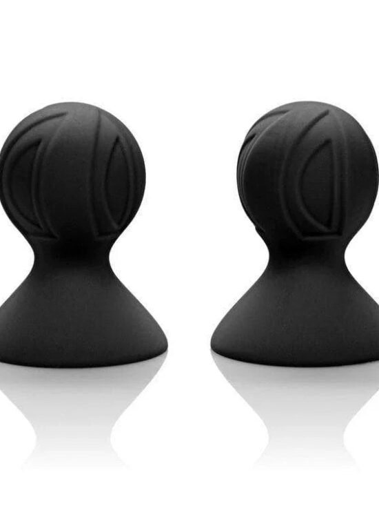 Nipple Play Silicone Pro Full Coverage Nipple Suckers Black