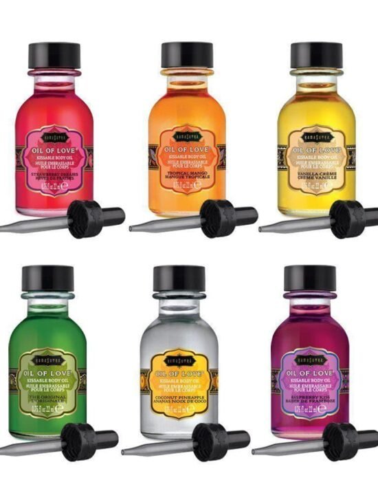 Oil Of Love .75 Oz Kissable Flavored Water-Based Couples Foreplay Warming Oil
