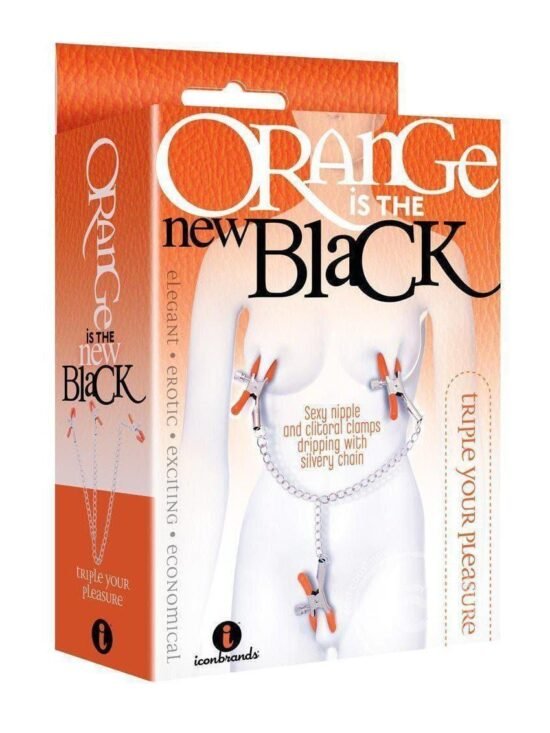 Orange Is The New Black Triple Your Pleasure Adjustable Nipple And Clitoral Clamps