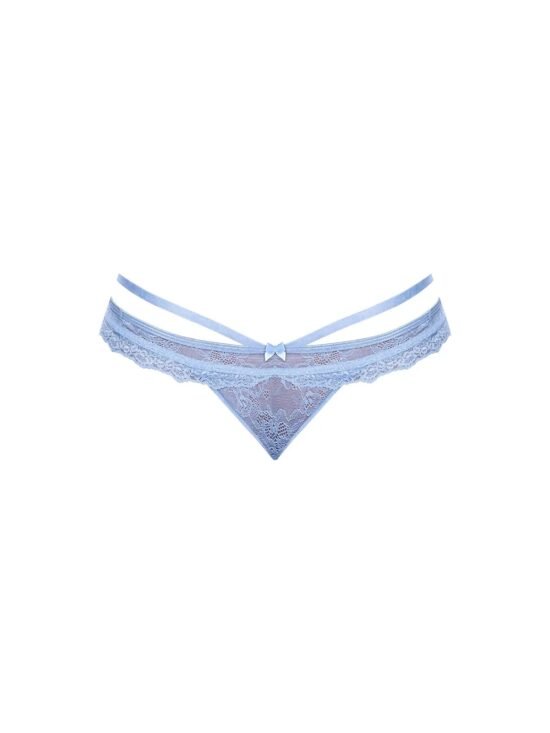 Magic Silk Ooh La Lace Peek-a-Boo Cheeky Panty Periwinkle