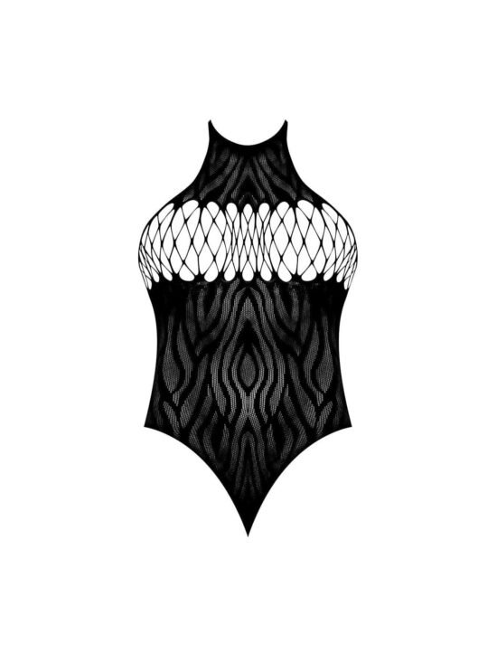 Magic Silk Seamless Seamless Halter Teddy Black OS