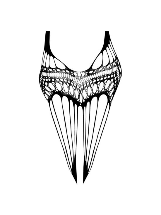 Magic Silk Seamless Open-Crotch Teddy Black One Size