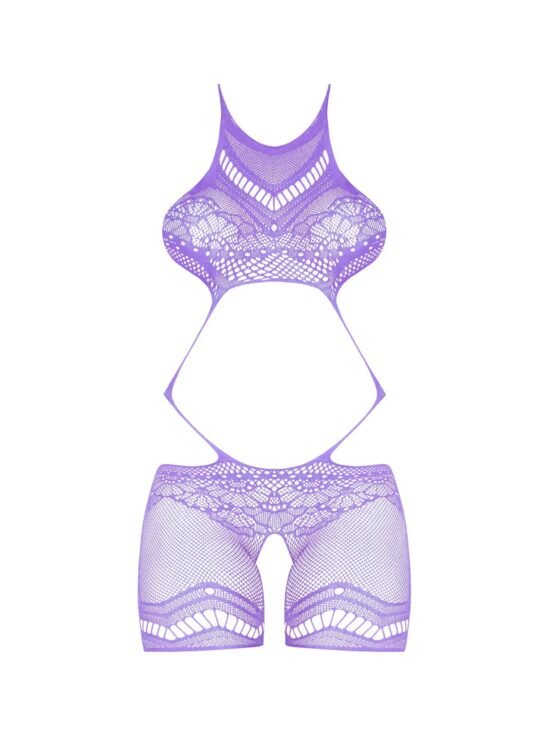 Magic Silk Seamless Crotchless Romper Lavender One Size