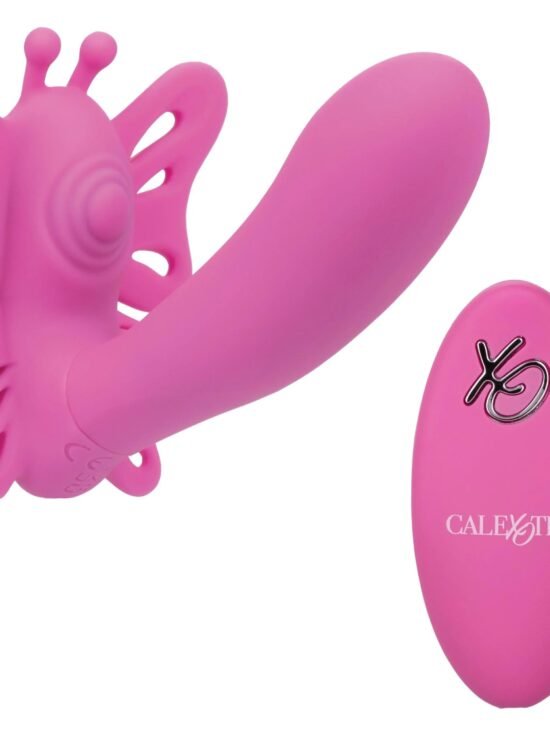 Venus Butterfly Silicone Remote Pulsating Venus G USB Rechargeable Waterproof Pink