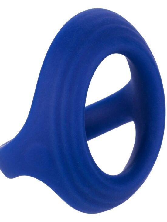 Admiral Penis & Ball Premium Liquid Silicone Dual Ring - Blue