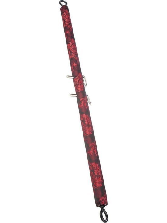 Scandal Spreader Bar Red/Black without Cuffs for Couples Erotic Role Play