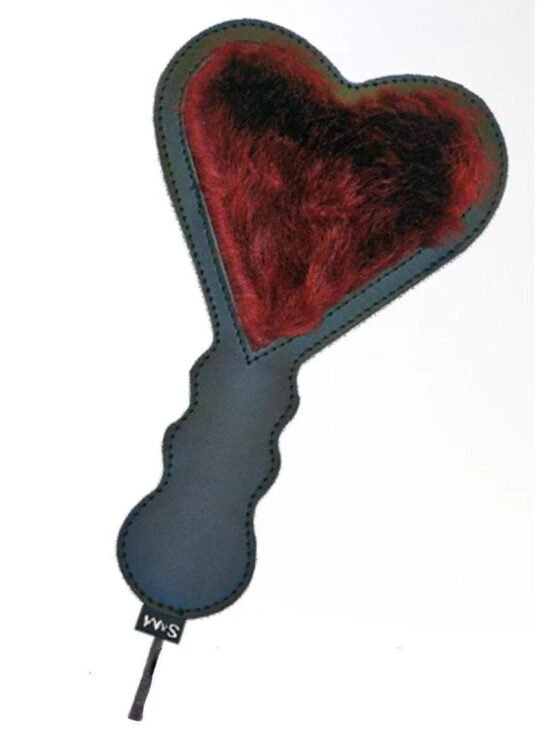 Sex And Mischief Enchanted Heart 10.25 inch Paddle Red & Black