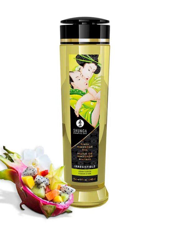 Shunga Erotic Massage Oil Asian Fuzion Irresistible 8 Oz
