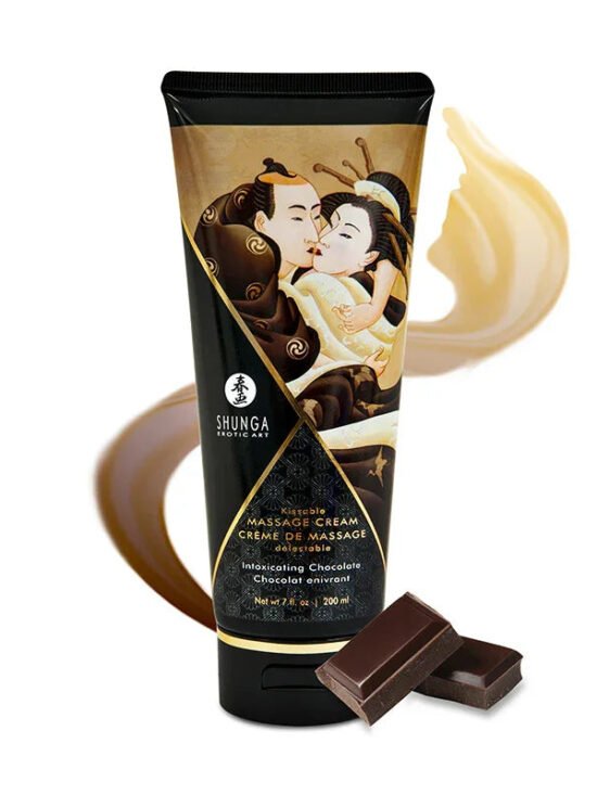 Shunga Erotic Art Kissable Massage Cream Chocolate 7 Oz