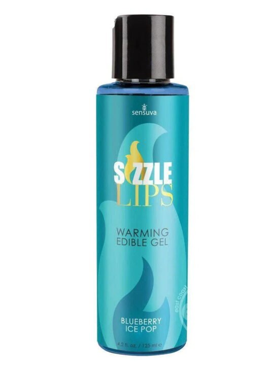 Sizzle Lips Warming Edible Gel Blueberry Ice Pop 4.2 oz