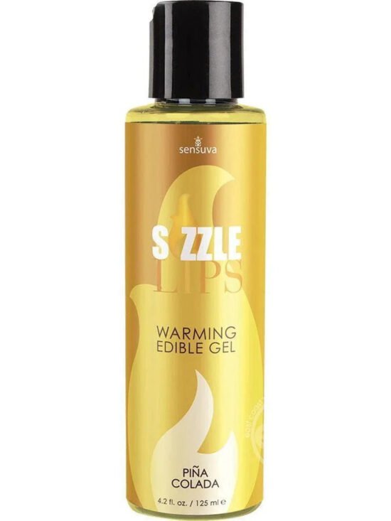Sizzle Lips Warming Edible Gel Pina Colada 4.2 oz