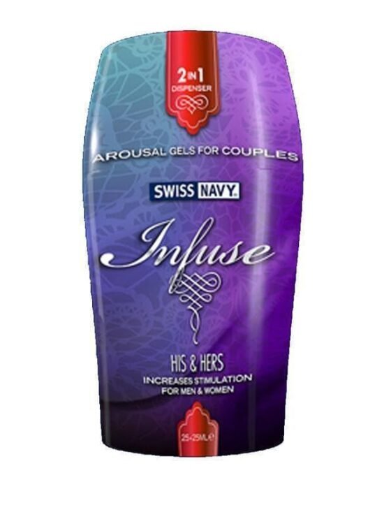 Swiss Navy Infuse 2-N-1 Arousal Gels for Couples Premium Lubricant