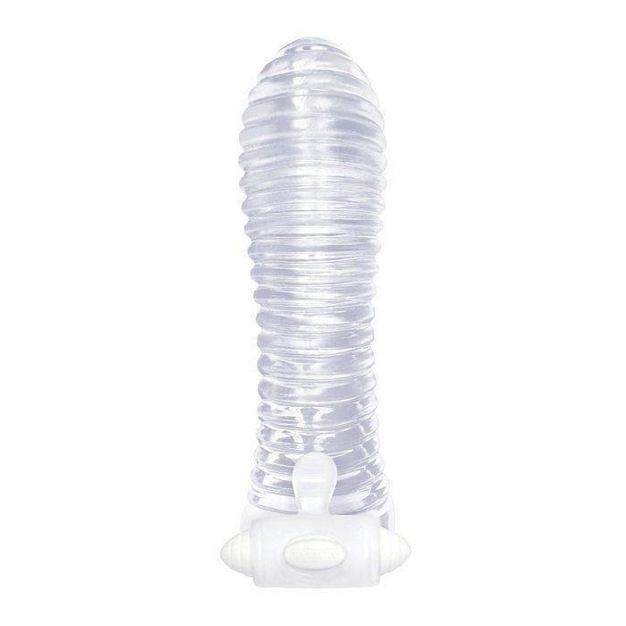 The 9's Vibrating Ribbed Penis Erection Enhancer and Extender