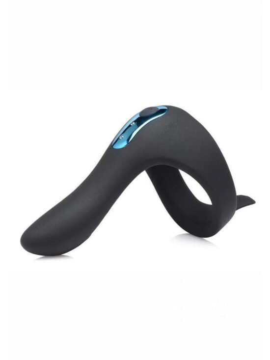 Trinity 4 Men 7X Rechargeable Silicone Penis Ring with Taint Stimulator & Remote Control