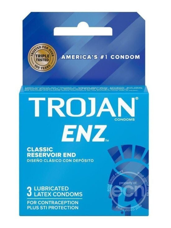 Trojan Condom Enz Lubricated 3 Pack