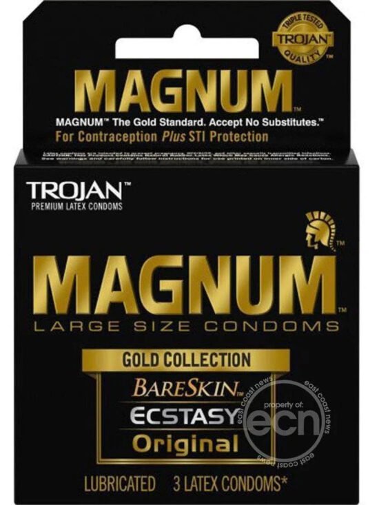 Trojan Magnum Gold Collection Large Size Condom 3 pack