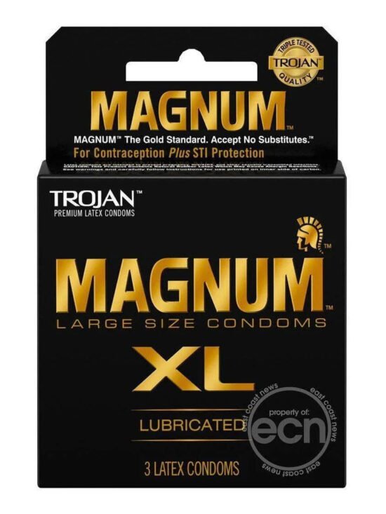Trojan Magnum Xl Lubricated Latex Condoms 3-Pack