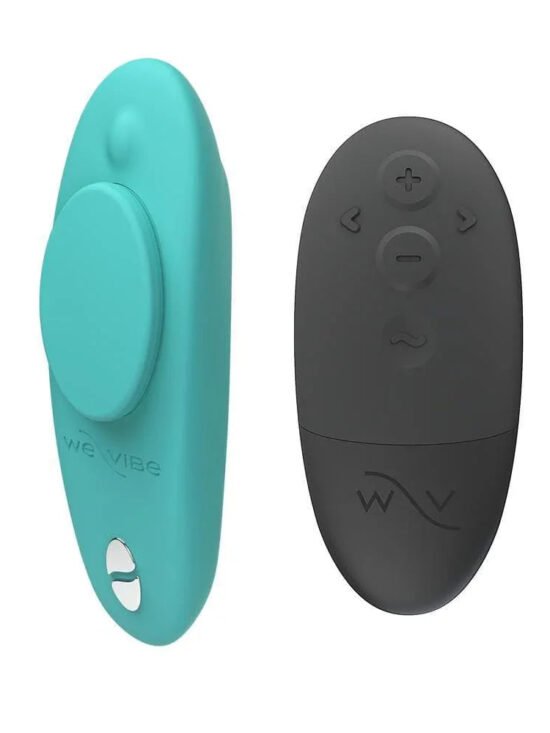 We-Vibe Moxie+ Wearable Rechargeable Silicone Panty Vibe Clitoral Stimulator with Remote