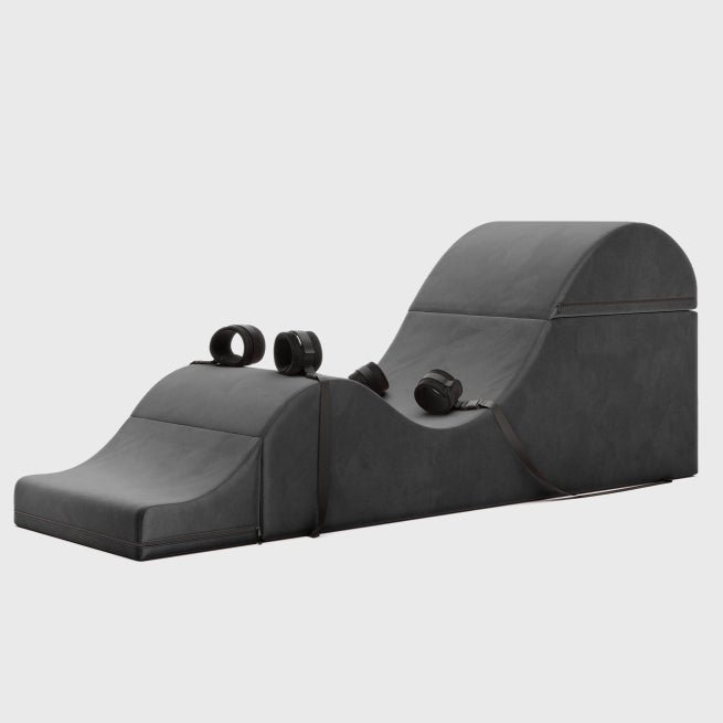 Liberator Bondage Aria Flip Chaise 22 Inch Wide Convertible Sex Chair and Bed Bench with Cuffs