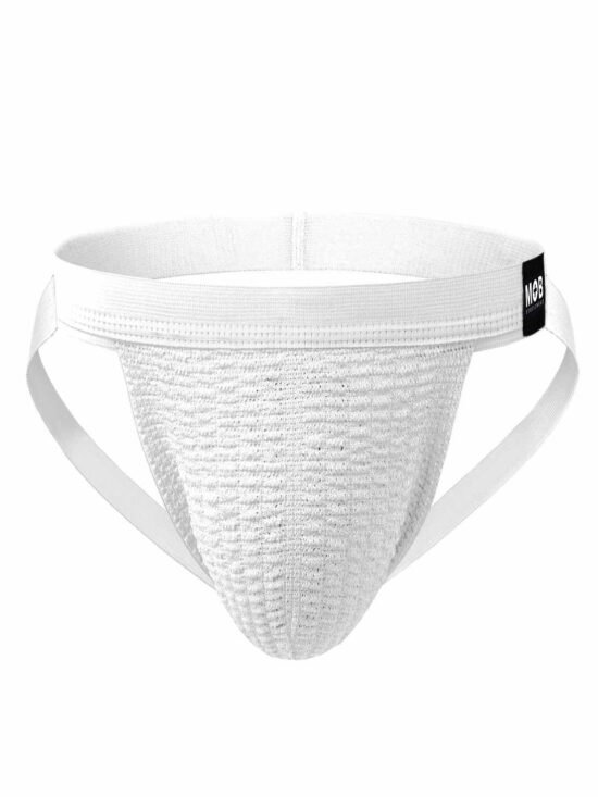 Male Basics Mob Fetish Swim JockStrap White