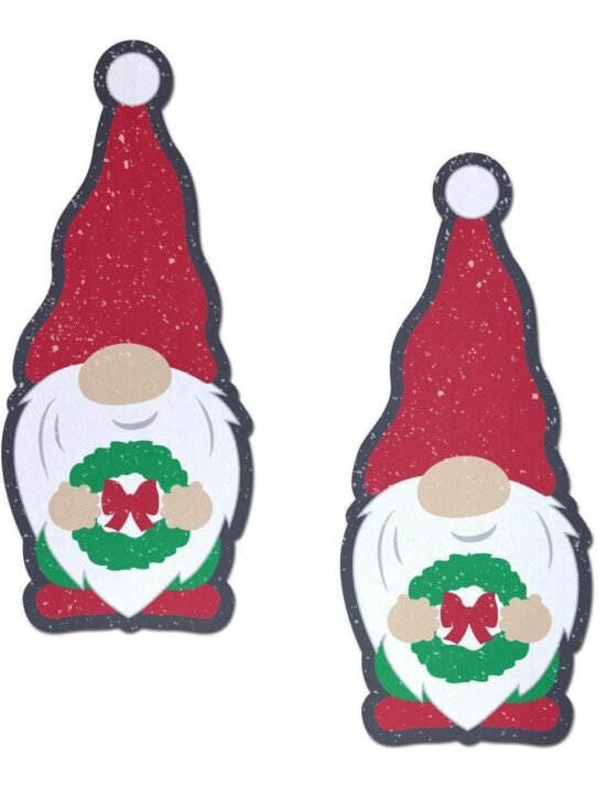 Pastease Christmas Wreath Garden Gnome Nipple Covers