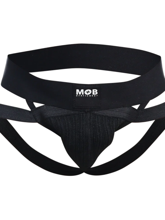 Male Basics MOB Men's Eroticwear X Style Jock Black