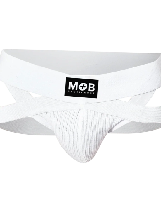 Male Basics MOB Men's Eroticwear X Style Jock White