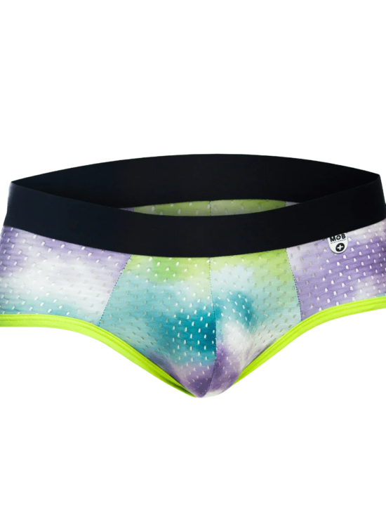 Male Basics MOB Men's Aero Brief Green Tye Dye
