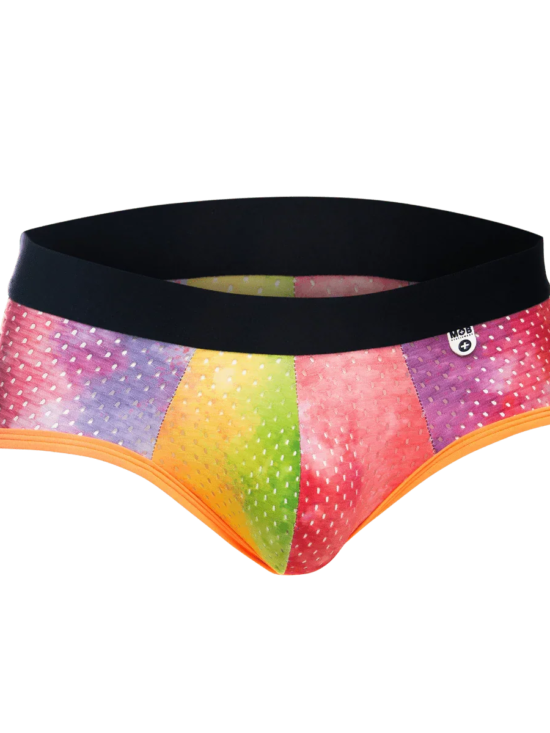 Male Basics MOB Men's Aero Brief Orange Tye Dye