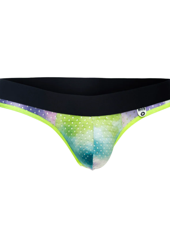 Male Basics MOB Men's Aero Jock Green Tie Dye