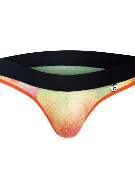 Male Basics MOB Men's Aero Jock Orange Tie Dye