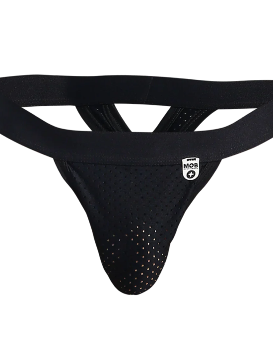Male Basics MOB Men's Mesh Y Thong Black