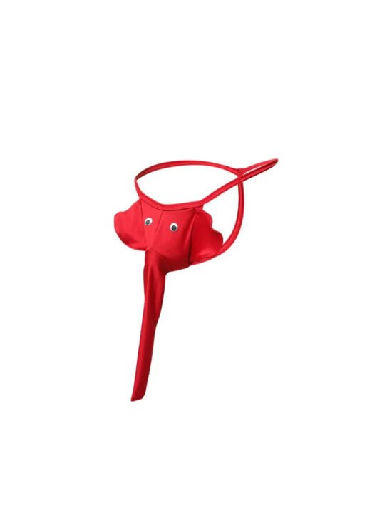 Male Basics MOB Men's Elephant Thong Costume Red One Size