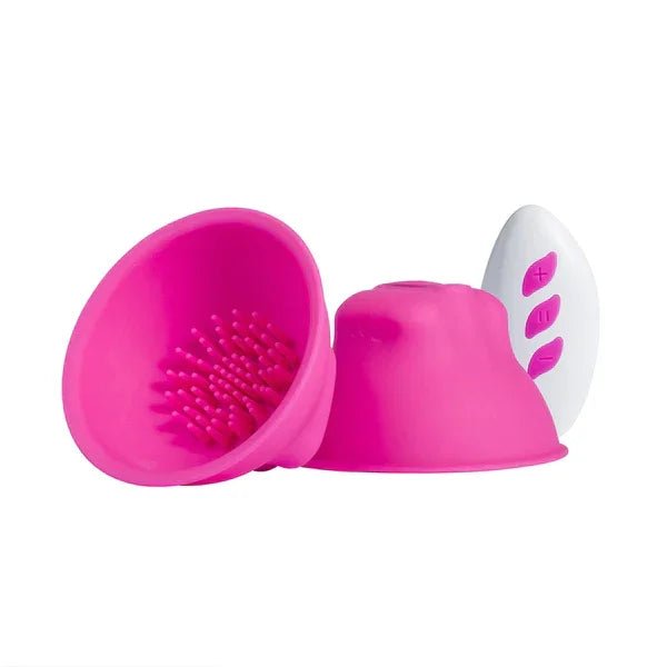 Nina 12 Mode Vibrating Nipple Suckers Pink