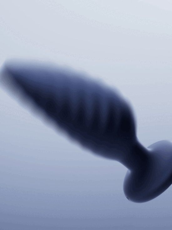 Noah App-Controlled Rotating Butt Plug Navy Blue