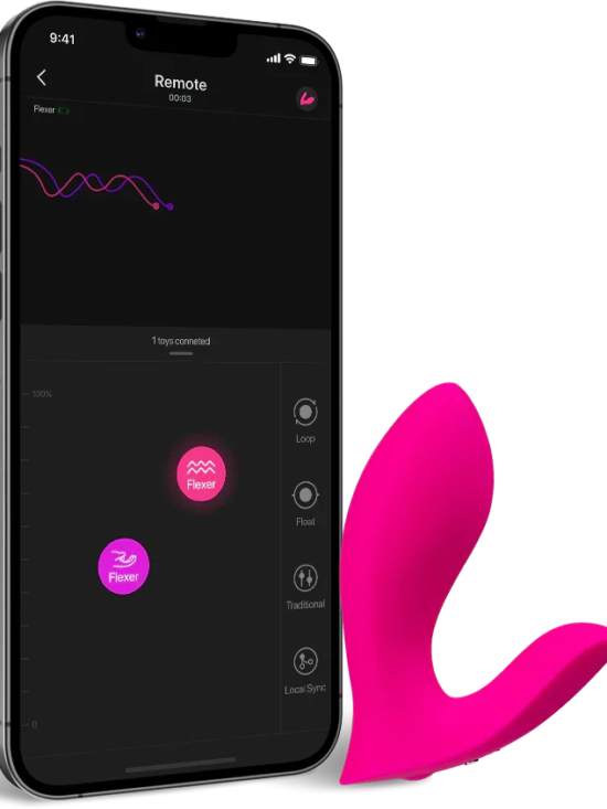 Lovense Flexer Quiet App-Controlled Insertable Panty Vibrator
