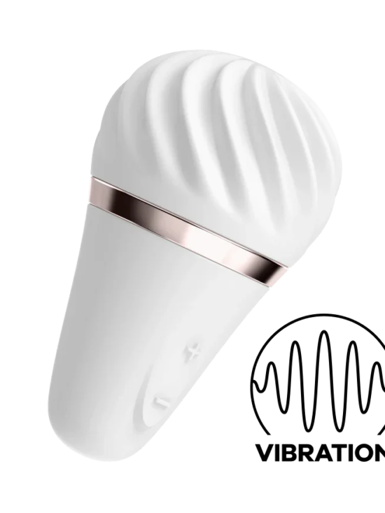 Satisfyer Little Wand Silicone USB Recharge Lay On Clitoral Vibrator White