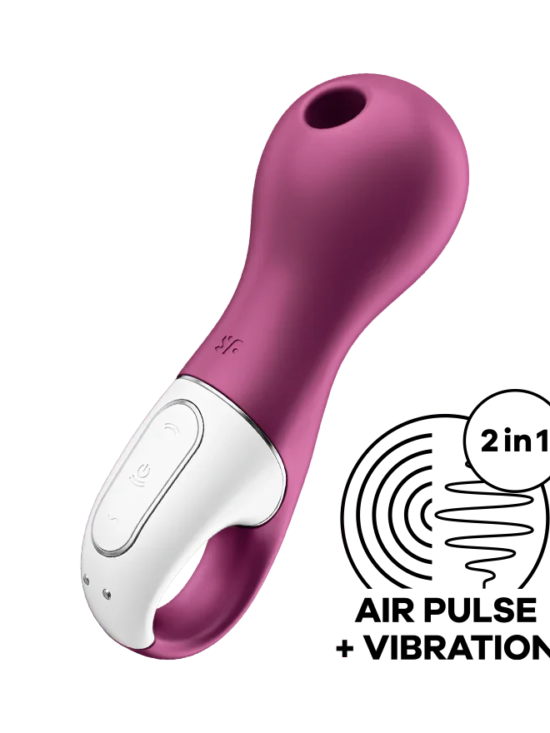 Satisfyer Lucky Libra Silicone Rechargeable Clitoral Stimulator Purple with Air Pulse Technology
