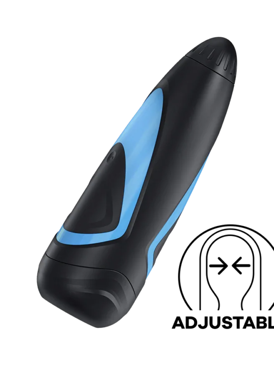 Satisfyer Men Stroker with Suction Pump Regulator Black/Blue