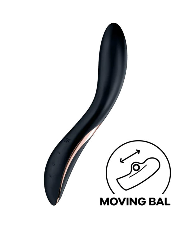 Satisfyer Rrrolling Explosion 12 Function G Spot Vibrator with Rolling Ball Stimulator Black