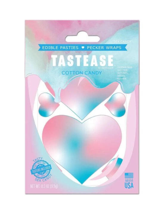 Tastease by Pastease Cotton Candy Edible Pasties & Pecker Wraps