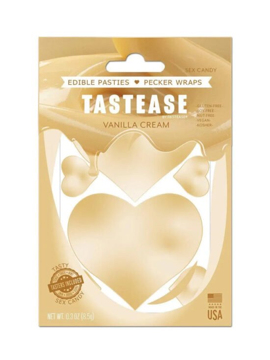 Tastease by Pastease Sweet Cream Candy Edible Pasties & Pecker Wraps