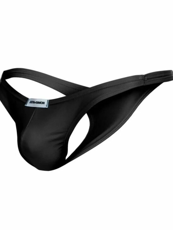 MaleBasics JUSTIN + SIMON Classic Tanga Male Jockstrap Black